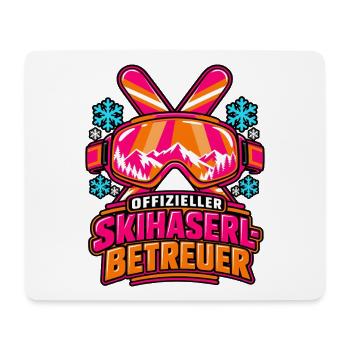 Offizieller Skihaserl-Betreuer - Après-Ski - Mousepad (Querformat) - Weiß - Vorne