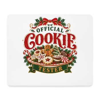 Offizielles Kekstester-Weihnachtsbackdesign - Mousepad (Querformat) - Weiß - Vorne