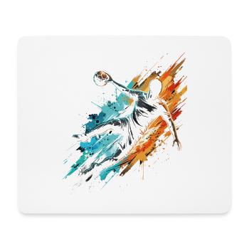 Handball Player Handballer - Mousepad (Querformat) - Weiß - Vorne
