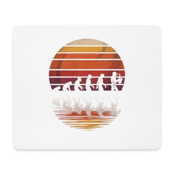 Saxophonist Saxophon Jazz Musik Blasinstrument	 - Mousepad (Querformat) - Weiß - Vorne