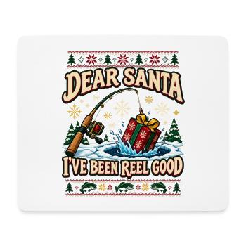 Dear Santa I've Been Reel Good - Mousepad (Querformat) - Weiß - Vorne
