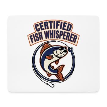Certified Fish Whisperer - Fishing Humor - Mousepad (Querformat) - Weiß - Vorne