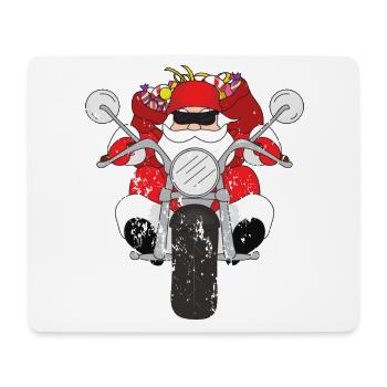 Noël rétro style grunge vintage - Tapis de souris (format paysage) - blanc - Devant