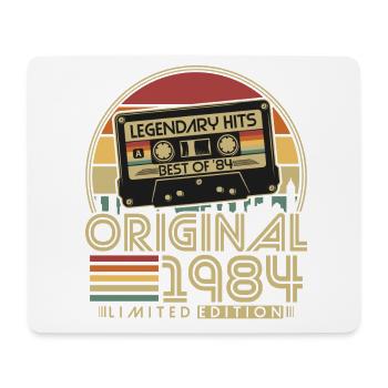 Original 1984 Vintage Retro Jahrgang 1984 geboren - Mousepad (Querformat) - Weiß - Vorne