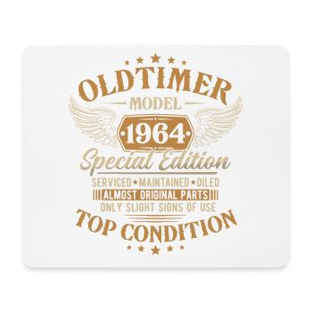 Vintage 1964 Vintage né cadeau d’anniversaire - Tapis de souris (format paysage) - blanc - Devant