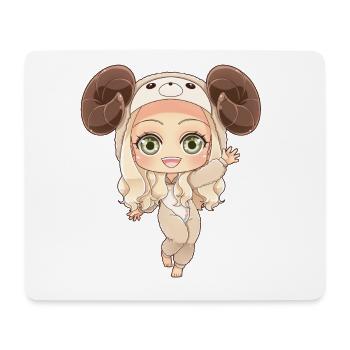 MOSBIES Widder Sternzeichen Horoskop Geschenk - Mousepad (Querformat) - Weiß - Vorne