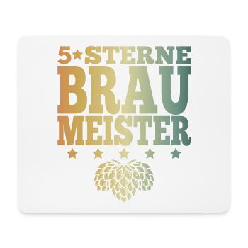 Braumeister Hopfen Brauer Brauerei - Mousepad (Querformat) - Weiß - Vorne