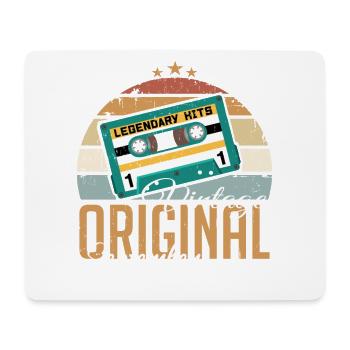 September 2019 geboren Vintage Geburtstag Retro - Mousepad (Querformat) - Weiß - Vorne