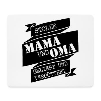 STOLZE MAMA OMA MUTTERTAG - Mousepad (Querformat) - Weiß - Vorne