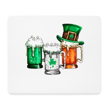Ireland St Patrick's Day Beer Lovers Beer Drinkers - Mouse Pad (horizontal) - white - Front