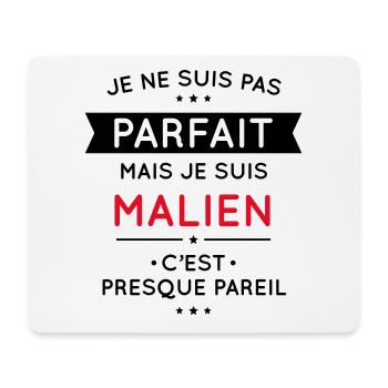 Je ne suis pas parfait mais je suis Malien - Tapis de souris (format paysage) - blanc - Devant
