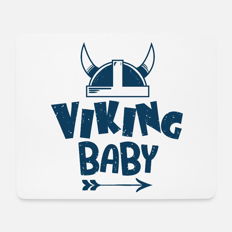 winking baby Dänemark baby schweden baby - Mousepad (Querformat) - Weiß