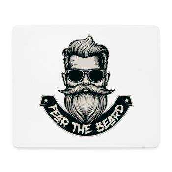 Fear the Beard - Bearded Man - Mouse Pad (horizontal) - white - Front