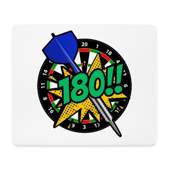 Dartboard - Darts - Darts Fans - Darts Players 180 - Mouse Pad (horizontal) - white - Front