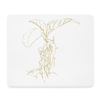 Illustrierte Designs Grüne Pracht mit Alraune - Mousepad (Querformat) - Weiß - Vorne