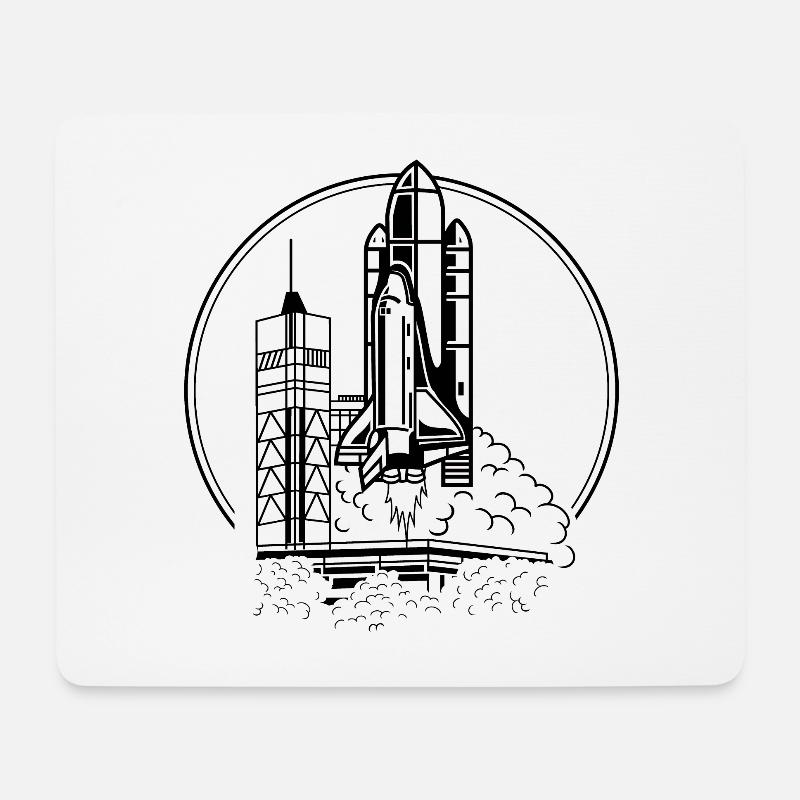 Space Shuttle - Astronaut - Mousepad (Querformat) - Weiß