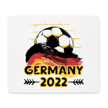 Deutschland Germany 2022 Fußball - Mousepad (Querformat) - Weiß - Vorne