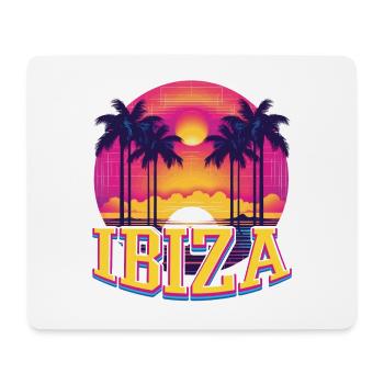 Ibiza Spanien Insel Sommer Palmen Strand Party - Mousepad (Querformat) - Weiß - Vorne