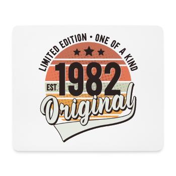 1982 Year of birth Vintage Retro Birthday - Mouse Pad (horizontal) - white - Front