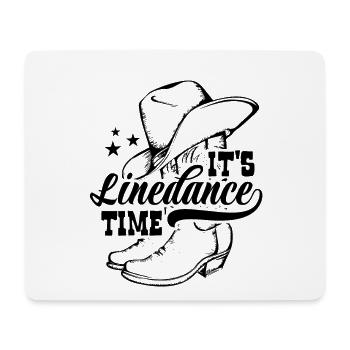 It's Linedance time - Country Fan - Gift - Mouse Pad (horizontal) - white - Front