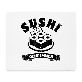 Sushi geht immer - Sushi Fan - Spruch - Mousepad (Querformat) - Weiß - Vorne