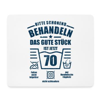 Schonend behandeln - 70. Geburtstag Geschenk - Mousepad (Querformat) - Weiß - Vorne
