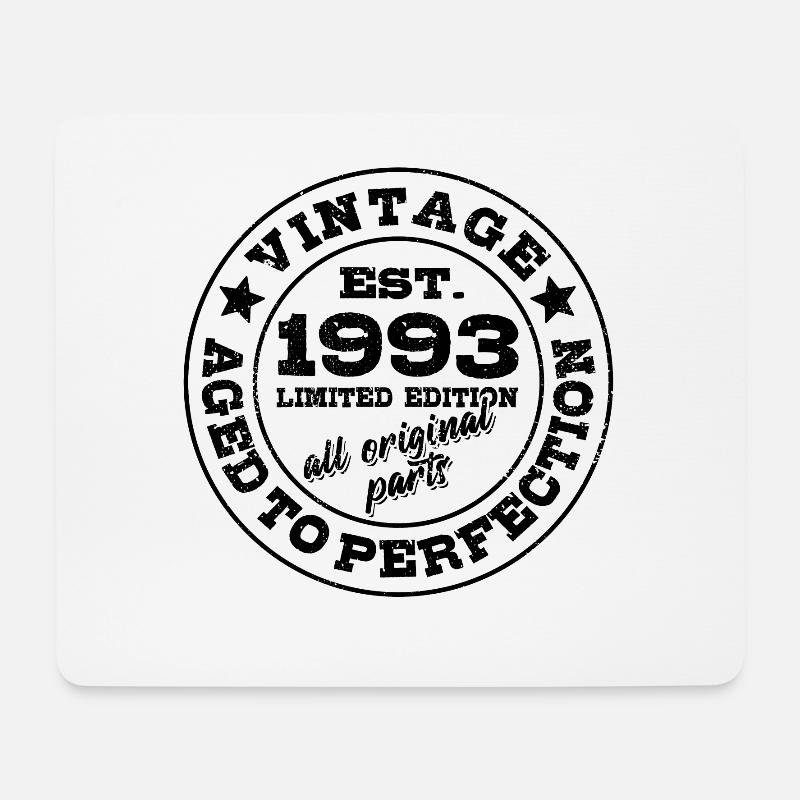 Vintage 1993 Limited Edition Aged to Perfection - Mousepad (Querformat) - Weiß