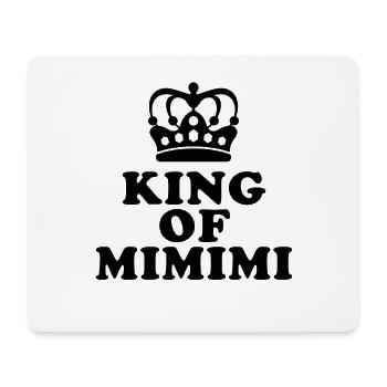 King of Mimimi - rumheulen Spruch - Mousepad (Querformat) - Weiß - Vorne