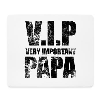V.I.P Very Important Papa, Bester Papa der Welt - Mousepad (Querformat) - Weiß - Vorne