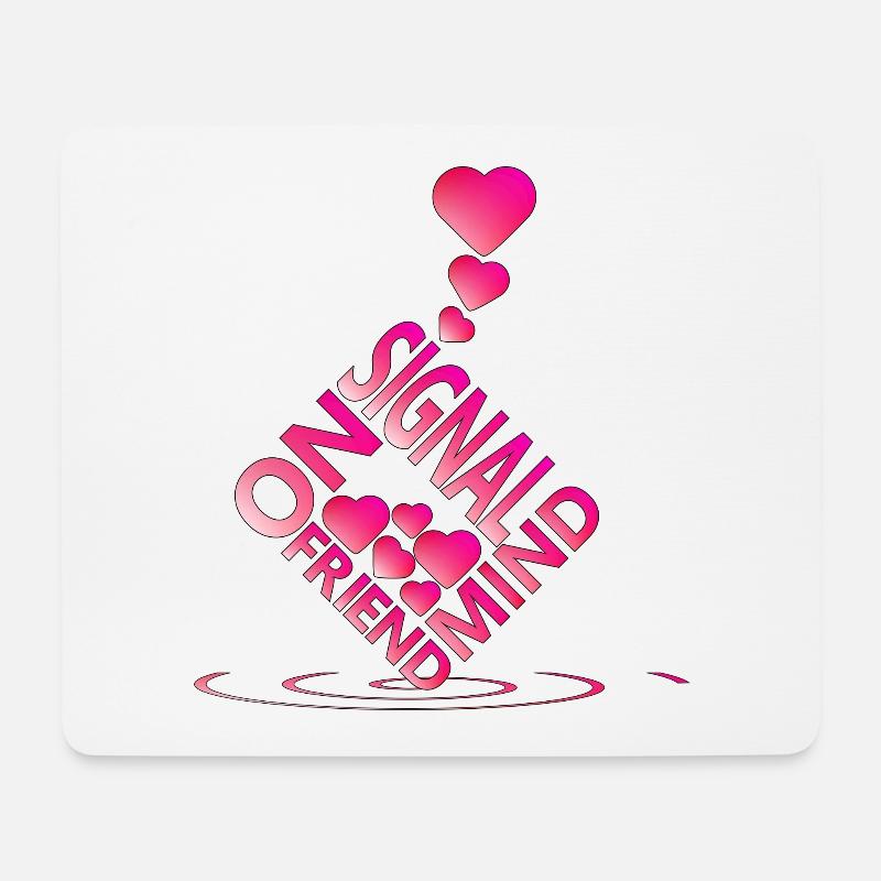 Liebe - Mousepad (Querformat) - Weiß