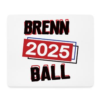 Brennball Spielerin Team Turnier Mannschaft 2025 - Mousepad (Querformat) - Weiß - Vorne