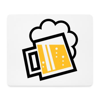 Chope à bière bavaroise (bière / chope à bière / L / \ / 2C) - Tapis de souris (format paysage) - blanc - Devant