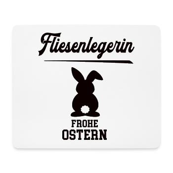 Fliesenlegerin Frohe Ostern Oster Outfit - Mousepad (Querformat) - Weiß - Vorne