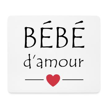 Bébé d'amour - Tapis de souris (format paysage) - blanc - Devant