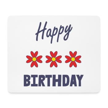 ALLES GUTE ZUM GEBURTSTAG. ALLES GUTE ZUM GEBURTSTAG. JAHRESTAG. - Mousepad (Querformat) - Weiß - Vorne
