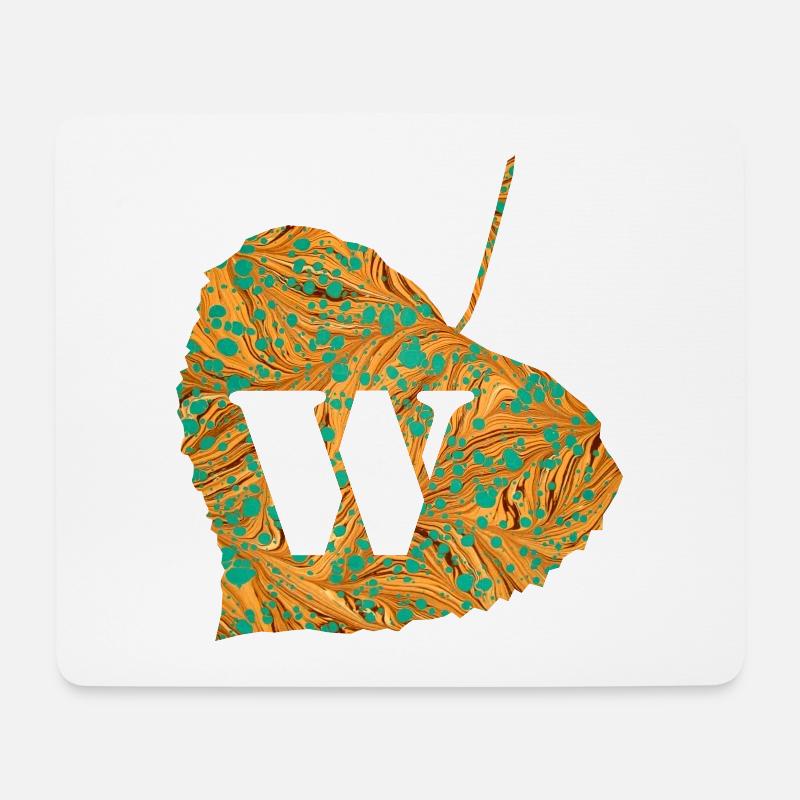 blatt e 95 w - Mousepad (Querformat) - Weiß
