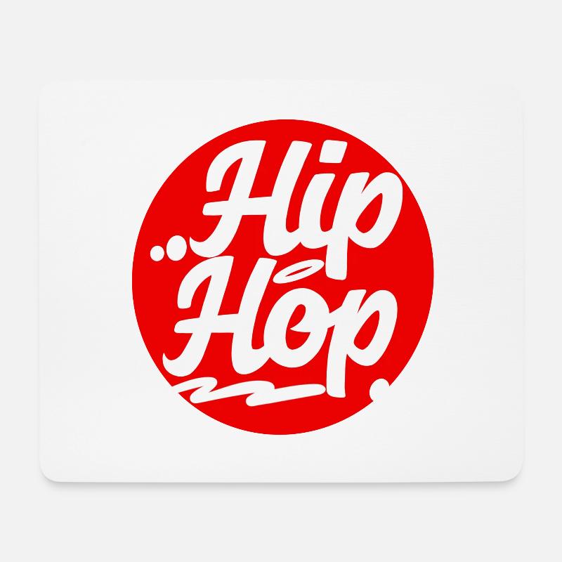 Hip Hop - Mousepad (Querformat) - Weiß