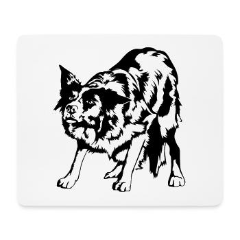 Border Collie Portrait Dogs Herding Dogs Wilsigns - Mouse Pad (horizontal) - white - Front