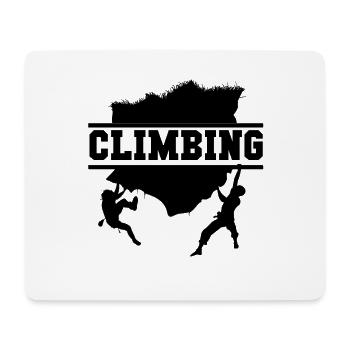 Klettern Boulderer Bouldern Kletterer Geschenk - Mousepad (Querformat) - Weiß - Vorne