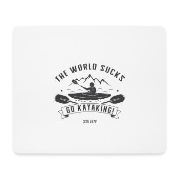 Kayak Paddelboot Kayaker Kajak Geschenk - Mousepad (Querformat) - Weiß - Vorne