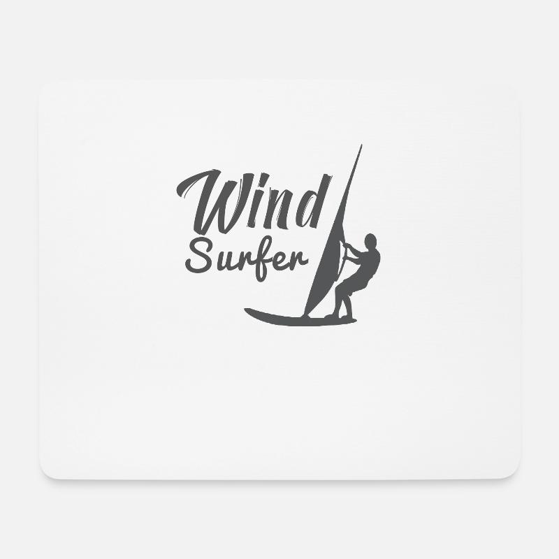 Windsurfen Windsurfing Surfer Geschenk Windsurfer - Mousepad (Querformat) - Weiß