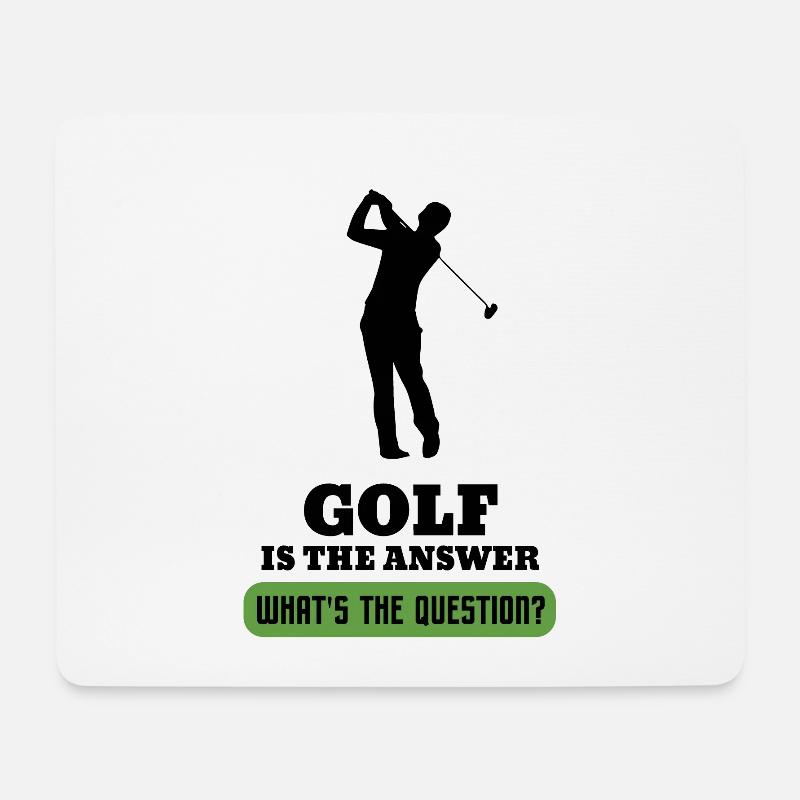 Golf Golfball Golfer Golfen Golfing - Mousepad (Querformat) - Weiß
