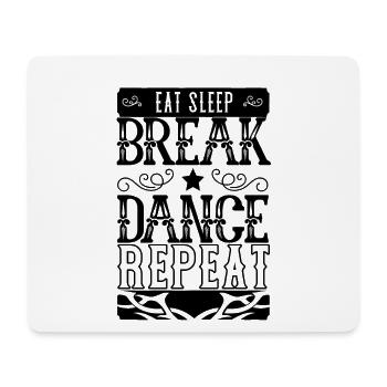 Breakdancing Breakdancer Tanz Geschenk Breakdance - Mousepad (Querformat) - Weiß - Vorne