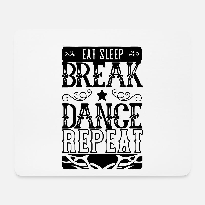 Breakdancing Breakdancer Tanz Geschenk Breakdance - Mousepad (Querformat) - Weiß