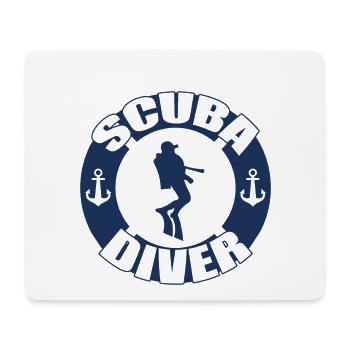 Diving Diver Gift - Mouse Pad (horizontal) - white - Front