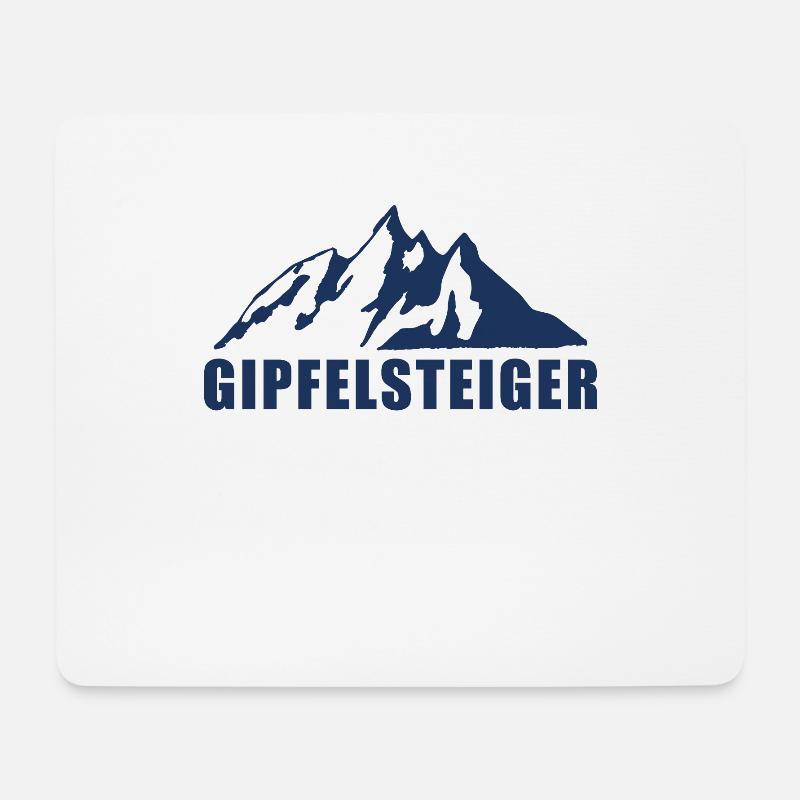Gipfelsteiger Wandern Berg Wanderlust Wanderer - Mousepad (Querformat) - Weiß