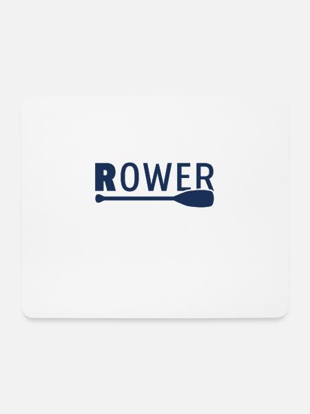 Rudern Rudersport Ruderer Ruderboot Rowing - Mousepad (Querformat) - Weiß