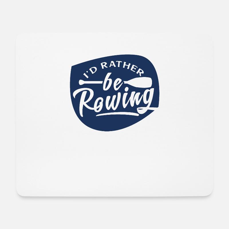 Rowing Boat Rowing Rowing Rowing Rowing Rowing - Mouse Pad (horizontal) - white