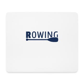 Rudern Ruderboot Ruderer Rowing Rudersport - Mousepad (Querformat) - Weiß - Vorne