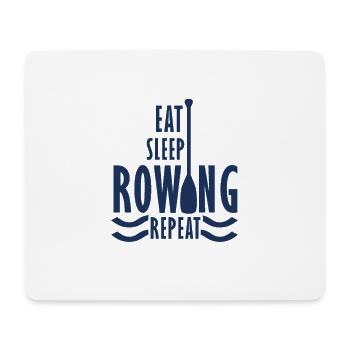Rudersport Rudern Ruderboot Ruderer Rowing - Mousepad (Querformat) - Weiß - Vorne